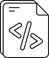 Coding File User Interface Line Icons Pack and Illustrations vector