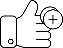 Positive Feedback User Interface Line Icons Pack and Illustrations vector