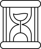 Hourglass User Interface Line Icons Pack and Illustrations vector