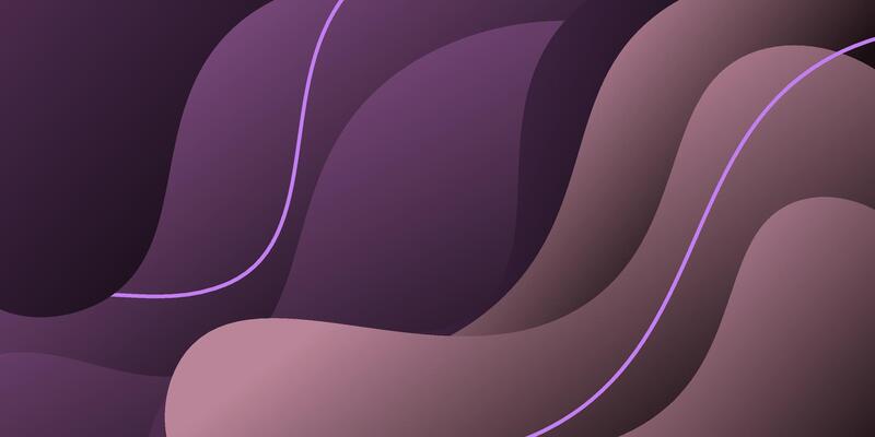 Abstract dark purple wave pattern background. Simple curved lines and waves liquid banner background. Eps10