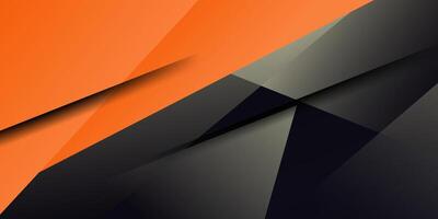 Orange and gray abstract background. Simple overlapping shapes color pattern. Eps10 vector