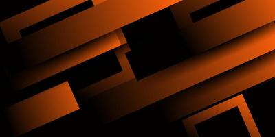 Abstract 3D dark orange diagonal geometric background. Overlapping square shapes with shadow. Eps10 vector