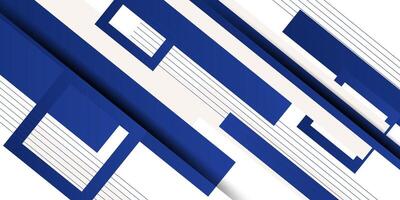 Abstract 3D blue diagonal geometric background. Square shapes and overlapping lines pattern. Eps10 vector