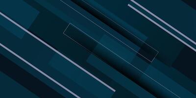 Abstract background with overlapping pattern in dark blue. paper cut template with straight lines and shadows. Dark blue background with trendy pattern design. Eps10 vector