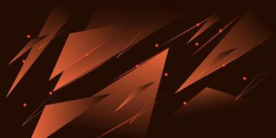Abstract colored dark red background. Triangles on orange geometric design. Modern overlapping futuristic background illustration. eps10 vector