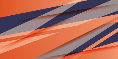 Abstract blue and orange background template with square paper cut pattern. Overlapping background with shadow design. eps10 vector