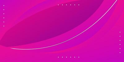 Simple pink geometric business banner design. Creative banner design with wave shape and lines on background. Simple horizontal banner. Eps10 vector