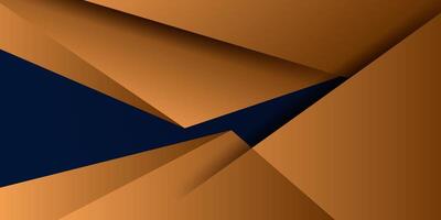Abstract 3D overlapping background in gold color. Simple square themed background. Modern paper cut design. Eps10 vector