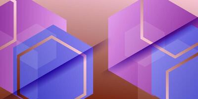 Abstract colorful hexagon background. Simple geometric pattern design. Eps10 vector
