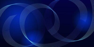 Modern abstract wavy lines in light blue on dark background. Glowing lines. Shiny moving lines design. Suitable for poster, banner, cover, website, flyer. eps10 vector
