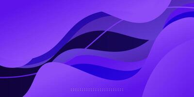 Blue geometric business banner design. Creative banner design with wave and line shape as template. Simple horizontal banner. Eps10 vector