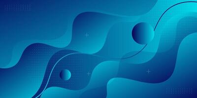 Abstract colorful blue wave background. Simple wave fluid shape pattern. Eps10 vector