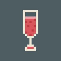 Old-time drink in pixelated style vector