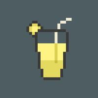 Classic soda in pixel form vector