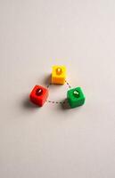 A team in which each member is the best in his field and qualities. Temperaments and psychotypes. Diverse team of top professionals, each bringing strengths, skills traits to collaborative success. photo