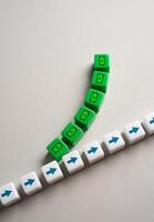 Take the path of earning money. Turn your business into a profitable one. Choosing a profitable path. photo