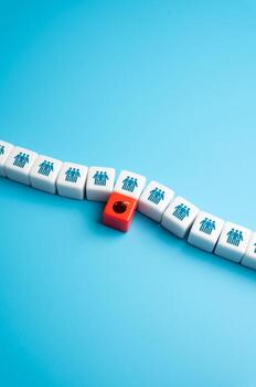 Metaphor of a bomb planted under a society or company. Concept of long-term consequences of bad management and bad decisions. Unresolved problems threatening collapse. Sudden crises photo