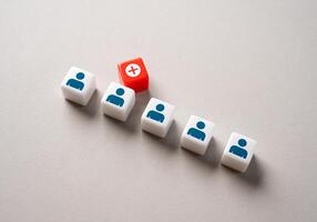 Dismissal of a worker, staff reduction. Competition for elimination for a job position. Downsizing and harsh competition. Layoffs, restructuring, and job insecurity. Workplace struggle. photo