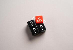 To make a wrong choice. Danger and insecurity. Uncertainty, doubt, and potential consequences looming over a poor choice. photo