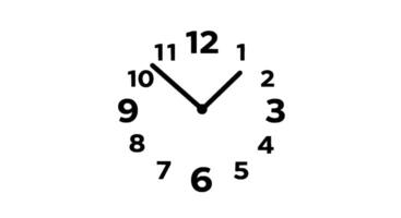 Bold Monochrome Clock Face Design vector
