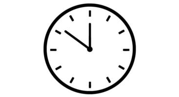 Oval Clock Face Minimalist vector