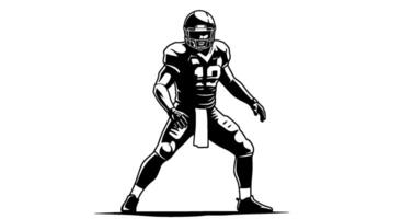 American Football Player Cool vector