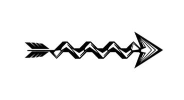Zigzag Arrowhead Tribal Design vector