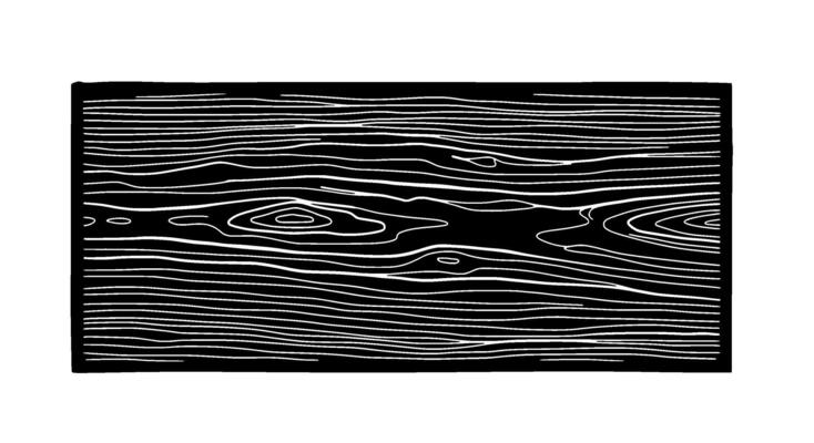 Monochromatic Wood Grain Texture Black and White