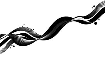 Monochromatic Linear Wave Abstract Design vector