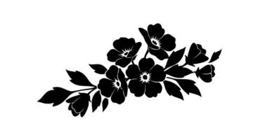 Floral Silhouette Design vector