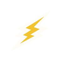 Brutalist lightning bolt icon sticker. Abstract shape of a bold symbol. Modern geometric figure, a graphic element with y2k style, suitable for various creative projects. vector