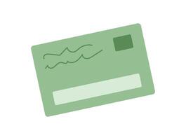 Credit card flat design. Payment method in the economy. Cash transaction element, graphic style, ideal for business and finance related projects. vector