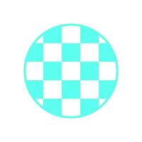 Y2K flat checker pattern. Abstract geometric icon with retro shapes. Bold visual element, modern aesthetic, potential for decoration or trendy streetwear designs. vector