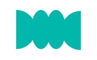 Bold brutalist abstract icon. Modern geometric figure and flat shape. Iconic element of y2k style, this design fits perfectly in contemporary art, creative projects, and graphic works. vector