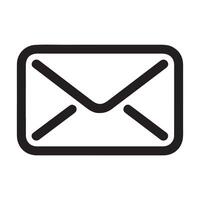 Email icon in trendy line art design. Email icon design. vector
