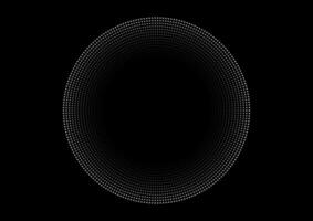 Round Dot Pattern Frame And Background With Gradation Effect And Text Space. vector