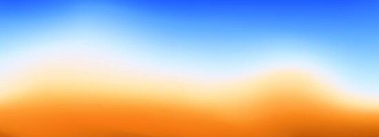 Calm beach gradient background. Abstract ocean coast concept. Smooth wavy seaside backdrop. Blurred pastel light blue and yellow wave wallpaper. Soft summer sand shore gradient banner vector