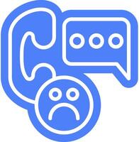 Complaint call service outline colour style vector
