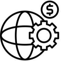 GDP strategy outline style vector