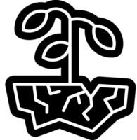 dry tree symbol vector