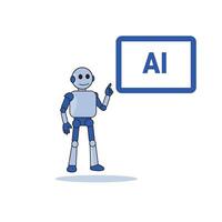 Machine Learning Demonstrated A Robotic Instructor Showcases the Future of AI-Driven Education vector