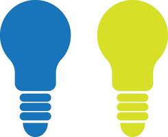 light bulb icon set art vector