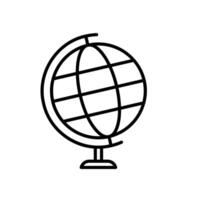 Globe or mock globe icon for maps and navigation vector