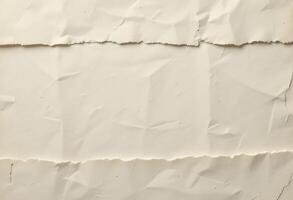 Textured background featuring crumpled and torn paper edges for creative projects photo