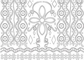 unique hand-drawn fabric pattern sketch with intricate details, perfect for textile designs, fashion, or decorative projects. vector