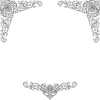 royal illustration border and frame vector