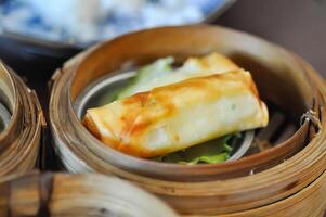 spring rolls , deep fried rolls or vermicelli rolls or deep fried Spring rolls or fried Spring rolls photo