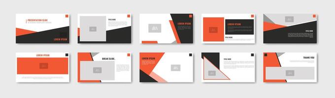 minimalist Business presentation template design vector