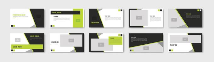 simple and minimalist Business presentation template design vector