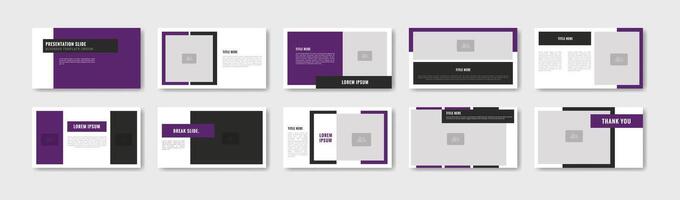 Business presentation template design vector